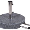 Schirmständer 45kg Granit Dunkelgrau Ø50cm Teleskopgriff & Rollen -Gartenmöbel Verkäufe sonnenschirmstaender granit 45kg anthrazit rund 627x627
