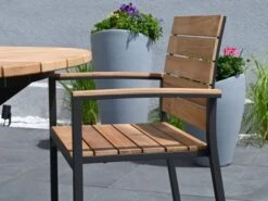 Stapelsessel Valis Teakholz Edelstahl Anthrazit -Gartenmöbel Verkäufe stapelsessel teakholz valis anthrazit detailbild 1 627x627