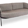 Lounge-Sofa 2,5-Sitzer Zoe Alu Schwarz Matt Kordel Basalt Stoff Mélange Grau -Gartenmöbel Verkäufe stern aera lounge sofa zoe schwarz matt basalt grau 627x627