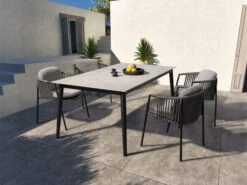 Gartensessel Zoe Alu Schwarz Matt Kordel Basalt Stoff Mélange Grau 10 Gartensessel Zoe Alu Schwarz Matt Kordel Basalt Stoff Mélange Grau -Gartenmöbel Verkäufe stern aera sessel zoe schwarz matt basalt grau ambientebild 627x627