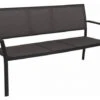 Allround 2,5-Sitzer Bank Alu Anthrazit Mit Textilenbezug Karbon