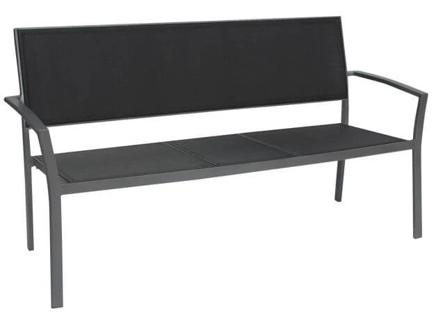 Allround 2,5-Sitzer Bank Alu Graphit Mit Textilenbezug Silbergrau 3 Allround 2,5-Sitzer Bank Alu Graphit Mit Textilenbezug Silbergrau