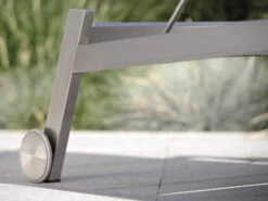 Allround Rollenliege Edelstahl-Textilen Taupe -Gartenmöbel Verkäufe stern allround edelstahl rollenliege textilen taupe detailbild 4 627x627