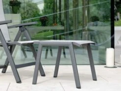 Allround Stapelhocker Alu Mit Textilenbezug -Gartenmöbel Verkäufe stern allround hocker anthrazit silber ambientebild 627x627