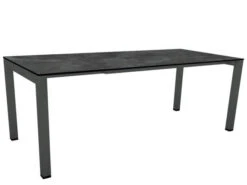 Ausziehtisch 160/210x90cm Alu Anthrazit Silverstar Slate