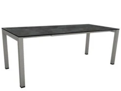 Ausziehtisch 160/210x90cm Alu Graphit Silverstar Slate