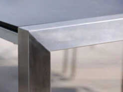 Doppel-Ausziehtisch Standard Edelstahl Silverstar 174-254x90cm -Gartenmöbel Verkäufe stern ausziehtisch edelstahl silverstar detailbild 627x627