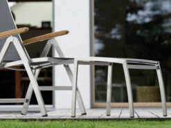 Hocker Cardiff Edelstahl-Textilen Silbergrau -Gartenmöbel Verkäufe stern cardiff hocker silbergrau ambientebild 627x627