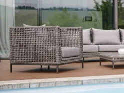 Corda Sessel Korpus Synthetikfaser Platin -Gartenmöbel Verkäufe stern corda sessel ambientebild 627x627