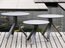 Freddie Beistelltisch Serie Alu Anthrazit HPL Silverstar 2.0 -Gartenmöbel Verkäufe stern freddie beistelltisch anthrazit 3er set ambientebild 627x627