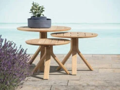 Freddie Beistelltisch Teakholz 7 Freddie Beistelltisch Teakholz -Gartenmöbel Verkäufe stern freddie beistelltisch teakholz teak 420809 420819 420829 ambientebild 627x627