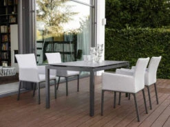 Gartentisch 200x100cm Alu Anthrazit Silverstar 2.0 Smoky -Gartenmöbel Verkäufe stern gartentisch aluminium anthrazit ambientebild 9 627x627 1