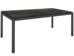 Gartentisch 200x100cm Alu Anthrazit Silverstar 2.0 Dark Marble