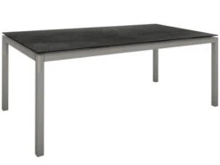 Gartentisch 200x100cm Alu Graphit Silverstar 2.0 Dark Marble