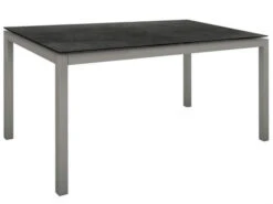Gartentisch 160x90cm Alu Graphit Silverstar 2.0 Dark Marble
