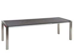 Doppel-Ausziehtisch Standard Edelstahl Silverstar 174-254x90cm