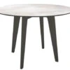 Gartentisch Ø110cm HPL Aluminium Anthrazit -Gartenmöbel Verkäufe stern gartentisch rund 110cm alu anthrazit zement hell 627x627