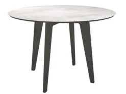 Gartentisch Ø110cm HPL Aluminium Anthrazit
