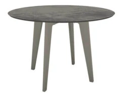Gartentisch Ø110cm HPL Aluminium Graphit