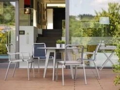 Gartentisch Ø110cm HPL Aluminium Weiß 9 Gartentisch Ø110cm HPL Aluminium Weiß -Gartenmöbel Verkäufe stern gartentisch rund 110cm detailbild 2 627x627 2