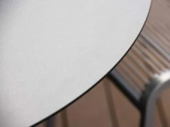 Gartentisch Ø110cm HPL Aluminium Anthrazit -Gartenmöbel Verkäufe stern gartentisch rund 110cm detailbild uni grau 627x627 1