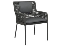 Greta Diningsessel Alu Synthetikfaser Anthrazit|platin