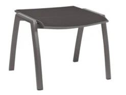 Hocker Kari Alu Graphit Textilenbezug Silbergrau