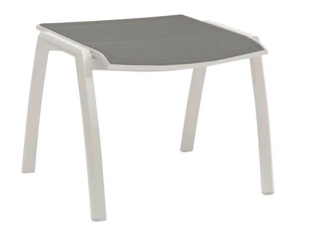 Hocker Kari Alu Weiß Textilenbezug Silber 3 Hocker Kari Alu Weiß Textilenbezug Silber