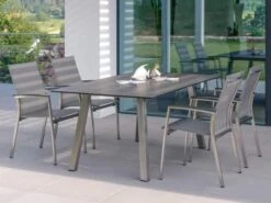 Tischsystem Interno Vierkantrohr Edelstahl Silverstar 2.0 10 Tischsystem Interno Vierkantrohr Edelstahl Silverstar 2.0 -Gartenmöbel Verkäufe stern interno gartentisch vierkantrohr edelstahl ambientebild 1 627x627