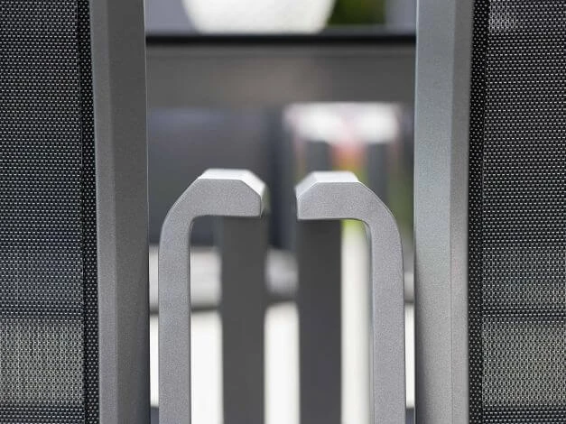 Stapelsessel Kari Hoch Alu Graphit Textilenbezug Silbergrau 4 Stapelsessel Kari Hoch Alu Graphit Textilenbezug Silbergrau – Bild 2