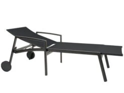 Kari Rollenliege Alu Anthrazit Mit Textilenbezug Karbon