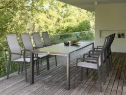 Stapelsessel Kari Hoch Alu Anthrazit Textilenbezug Silber 9 Stapelsessel Kari Hoch Alu Anthrazit Textilenbezug Silber -Gartenmöbel Verkäufe stern kari stapelsessel hoch anthrazit silber ambientebild 627x627