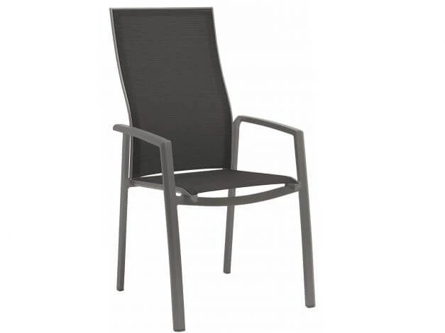 Stapelsessel Kari Hoch Alu Graphit Textilenbezug Silbergrau 3 Stapelsessel Kari Hoch Alu Graphit Textilenbezug Silbergrau