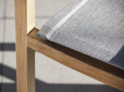 Leah Sessel Teak Mit Textilenbezug Leinen Grau -Gartenmöbel Verkäufe stern leah sessel teak mit textilenbezug leinen grau detailbild 2 627x627