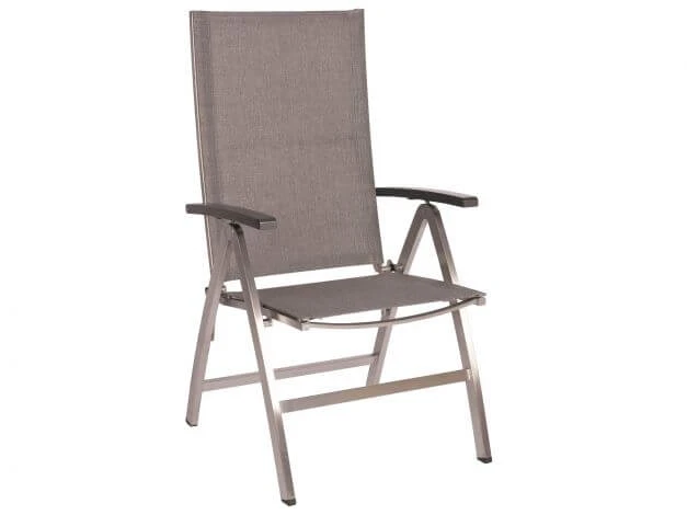 Klappsessel Mika Edelstahl Textilenbezug Leinen Grau 3 Klappsessel Mika Edelstahl Textilenbezug Leinen Grau