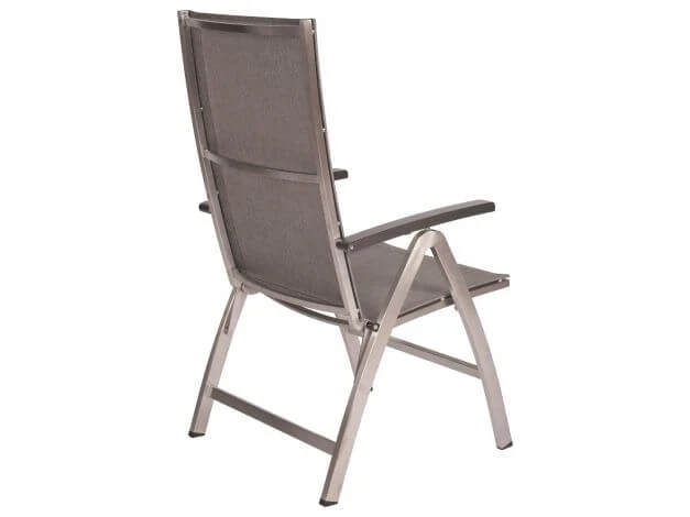 Klappsessel Mika Edelstahl Textilenbezug Leinen Grau 6 Klappsessel Mika Edelstahl Textilenbezug Leinen Grau – Bild 4