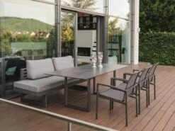 New Holly Dining Lounge Anthrazit Mit Auflage Seidengrau -Gartenmöbel Verkäufe stern new holly dining lounge anthrazit seidengrau 416839 ambientebild 1 627x627