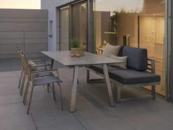 New Holly Dining Lounge Edelstahl Mit Auflage Schiefergrau 11 New Holly Dining Lounge Edelstahl Mit Auflage Schiefergrau -Gartenmöbel Verkäufe stern new holly dining lounge edelstahl schiefergrau 416729 ambientebild 1 627x627