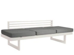 New Holly Dining Lounge Weiß Mit Auflage Seidengrau