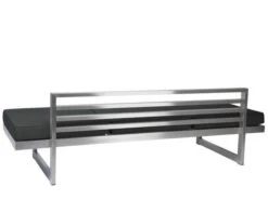 New Holly Lounge Edelstahl Mit Auflage Schiefergrau -Gartenmöbel Verkäufe stern new holly lounge liege bank edelstahl schiefergrau 416728 rueckansicht 627x627