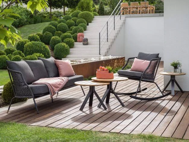 Odea 3-Sitzer Lounge Sofa Schwarz Matt Kordel Pepper 4 Odea 3-Sitzer Lounge Sofa Schwarz Matt Kordel Pepper – Bild 2