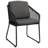 Odea Kufensessel Schwarz Matt Kordel Pepper -Gartenmöbel Verkäufe stern odea kufensessel kordel pepper 415540 627x627