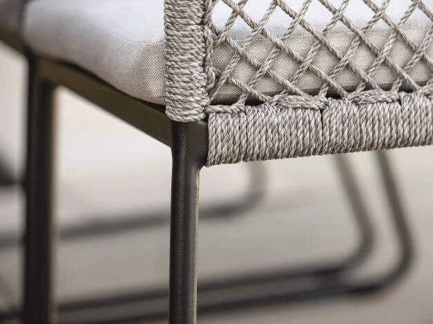 Odea Kufensessel Schwarz Matt Kordel Salt 6 Odea Kufensessel Schwarz Matt Kordel Salt – Bild 4