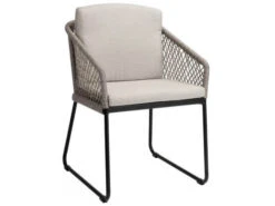 Odea Kufensessel Schwarz Matt Kordel Salt