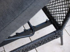 Odea Funktionale Bank Liege Schwarz Matt Kordel Pepper -Gartenmöbel Verkäufe stern odea lounge bank liege schwarz matt kordel pepper 415500 ambientebild 3 627x627