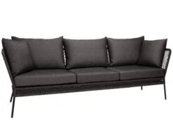 Odea Funktionale Bank Liege Schwarz Matt Kordel Pepper