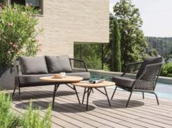 Odea Lounge Sessel Schwarz Matt Kordel Pepper -Gartenmöbel Verkäufe stern odea lounge sessel kordel pepper 415491 ambientebild 1 627x627