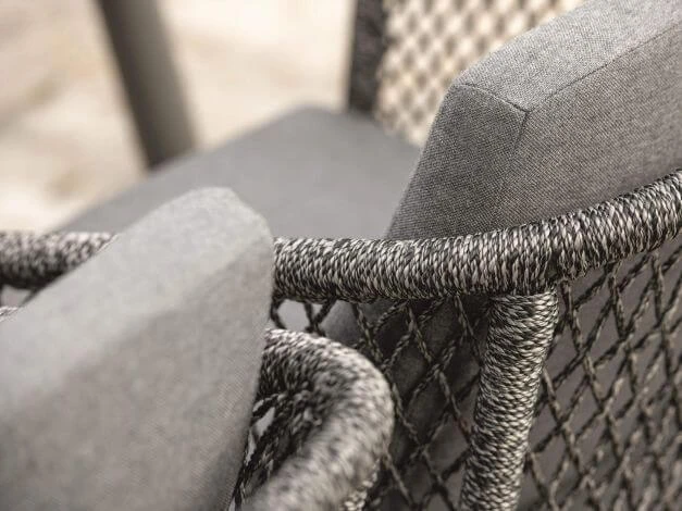 Odea Sessel Schwarz Matt Kordel Pepper 4 Odea Sessel Schwarz Matt Kordel Pepper – Bild 2