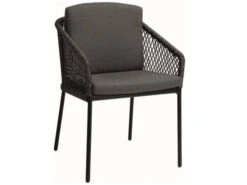 Odea Sessel Schwarz Matt Kordel Pepper