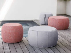 Pouf Ø50/59x46cm Outdoorstoff -Gartenmöbel Verkäufe stern pouf ambientebild 1 627x627